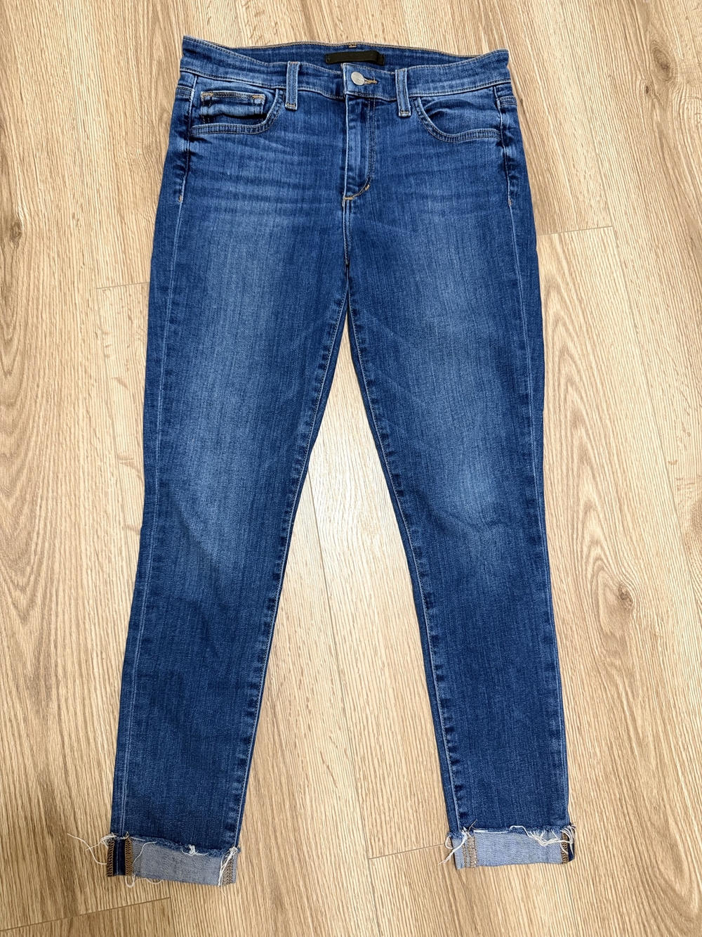 Joe's Jeans Dark Blue Skinny Cuffed Hem